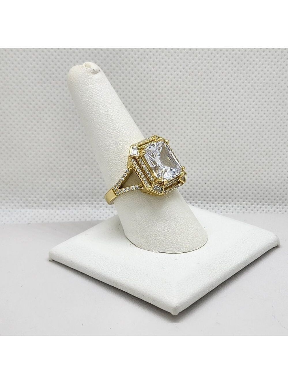 Brand New Sterling Silver 925 Rectangle Gemstone Ring